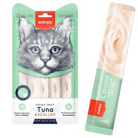 Wanpy Creamy Treat Tuna & Scallop Кремові ласощі з тунцем і морським гребінцем для кішок 5 х 14 г
