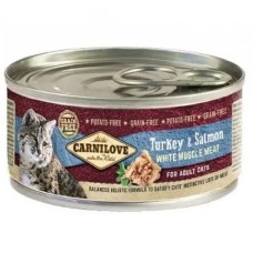 Вологий корм для кішок Carnilove Turkey Reindeer Cat Adult Індичка та лосось 100 г (100561)