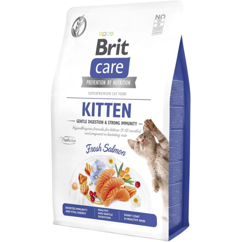 Brit Care Kitten Gentle Digestion Strong Immunity для кошенят з лососем 400 г