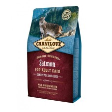 Carnilove Salmon Sensitive Long Hair для кішок з лососем 2 кг