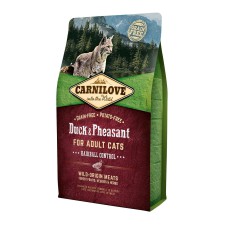 Carnilove Duck Pheasant Hairball Control для котів з качкою та фазаном 6 кг