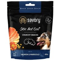 Ласощі Savory Skin and Coat зі здоров'я шкіри та вовни, лосось для собак 200 г (31355)