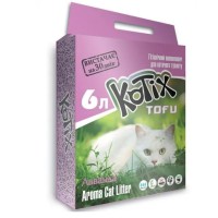 Наповнювач соєвий Kotix Тофу для котячого туалету лаванда 6 л/2.6 кг