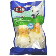 Ласощі для собак Trixie Кістка для чищення зубів Denta Fun з куркою, 11 см, 2 шт., 140 г (31322)
