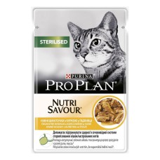 Purina Pro Plan Adult Sterilised шматочки з куркою для стерилізованих кішок 26*85 г