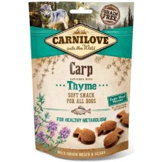 Ласощі для собак Carnilove DogSemi Moist, короп і чебрець 200 г (111374/7335)