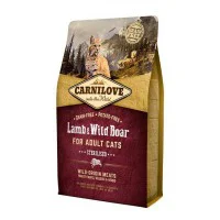 Carnilove Lamb Wild Boar Sterilised для стерилізованих кішок з ягням та кабаном 6 кг