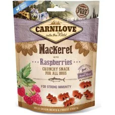 Ласощі для собак Carnilove Dog Crunchy Snack, скумбрія та малина 200 (100409/8875)